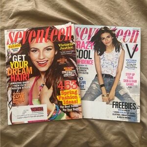 Victoria Justice Seventeen Magazine Bundle 2011 and 2015